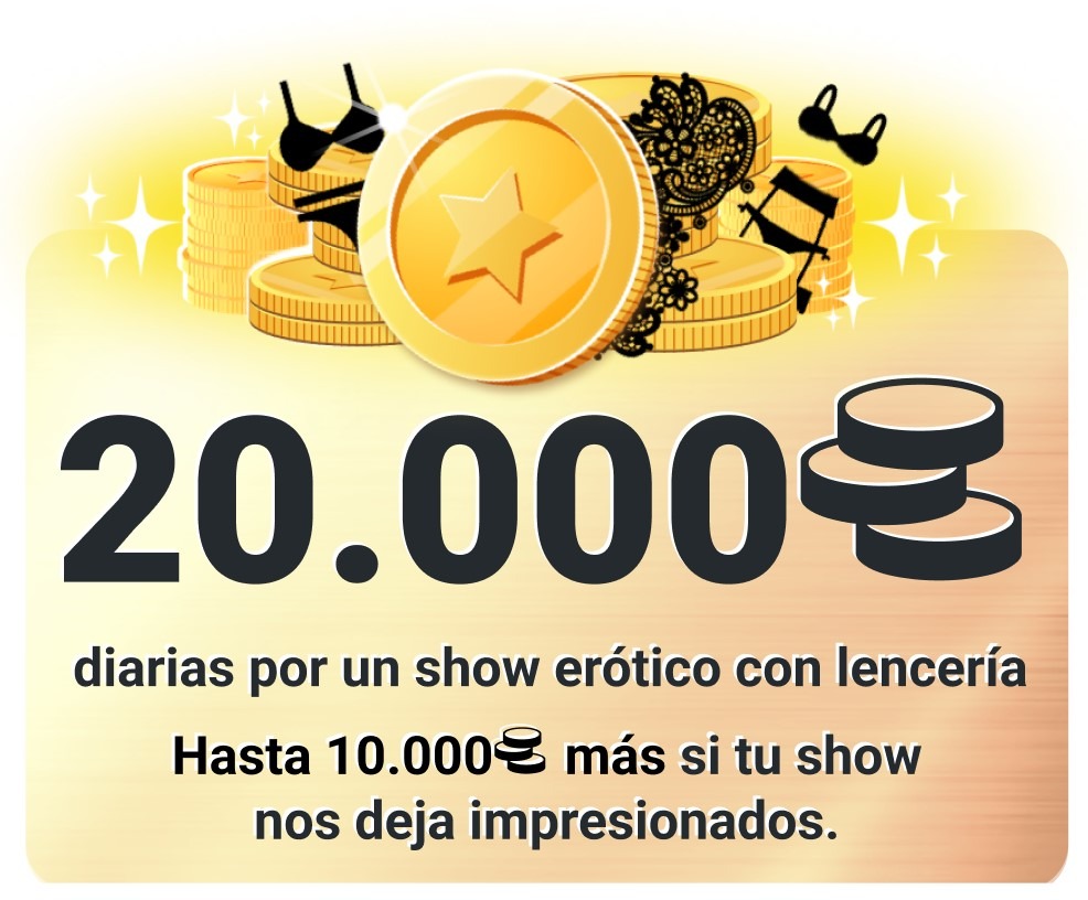 Hasta 90.000 monedas por shows especiales en Lencería Fantasía