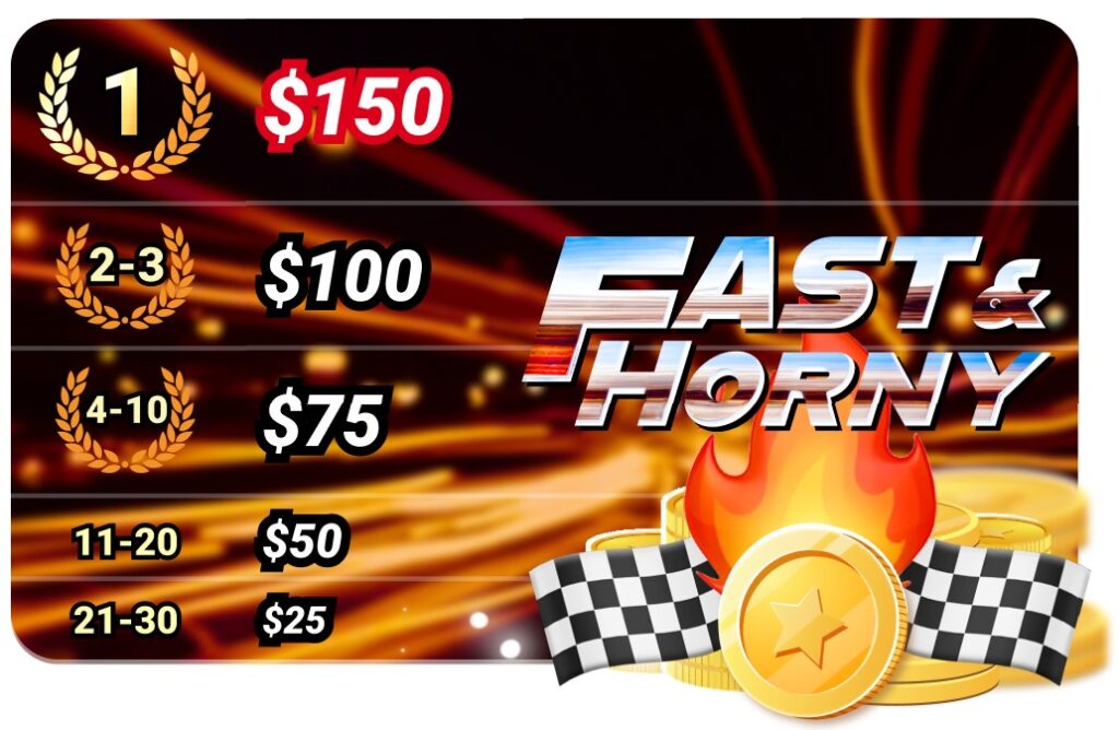 La competencia se reparte $1.650 en Fast & Horny