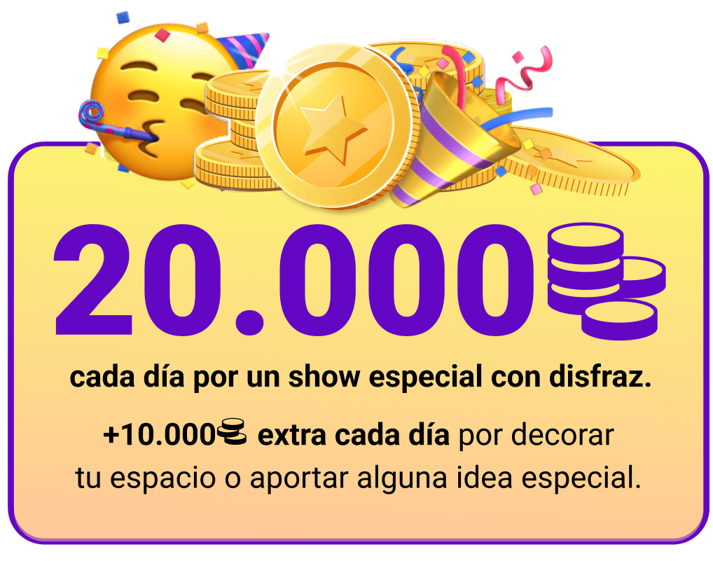 20.000 monedas en propinas especiales para la reina de nuestro Carnaval